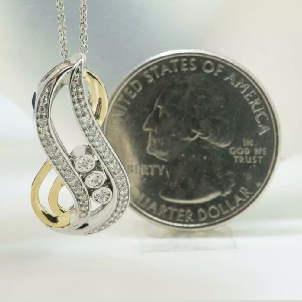 Diamond Infinity Necklace - Picture 2 of 3